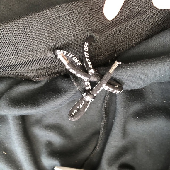 Nike Air Sweatpants XXL Black Pull On Style y2k baggy hip hop Adjustable Ankle - Picture 9 of 14